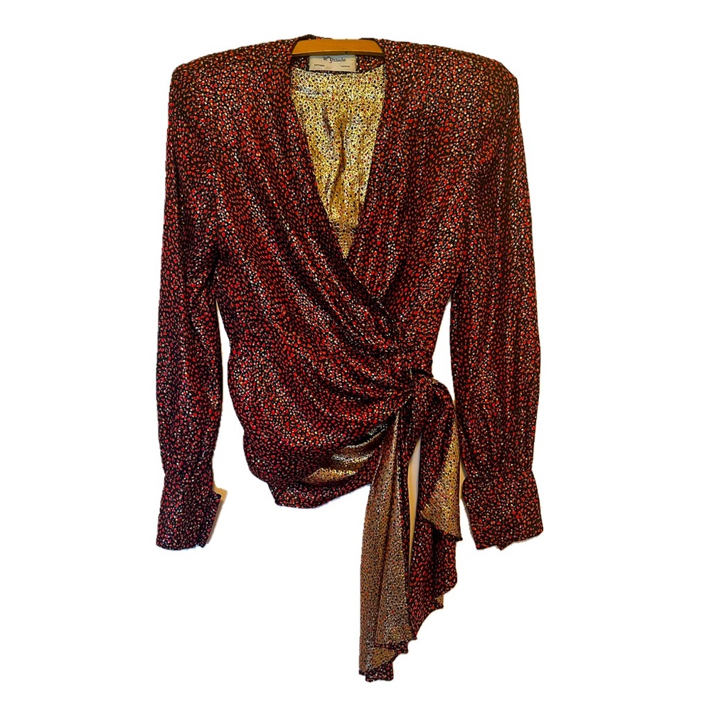 Vintage lame blouse